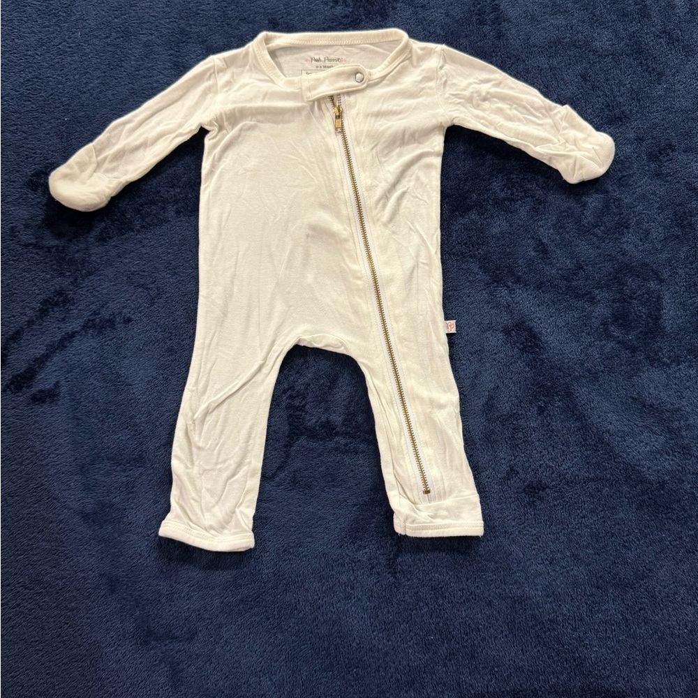 Cozy Cream Kids Bodysuit with Zipper